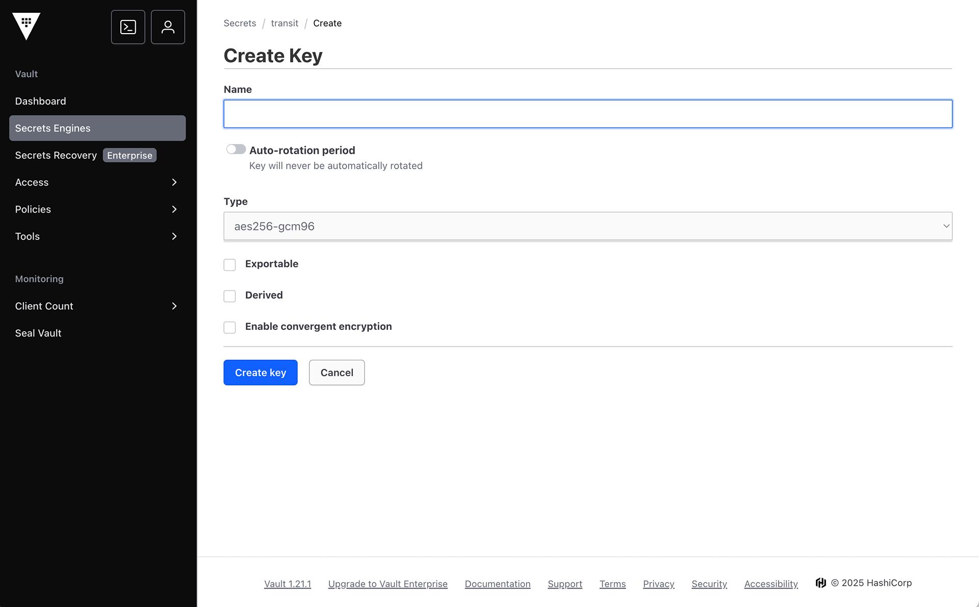 Create Key